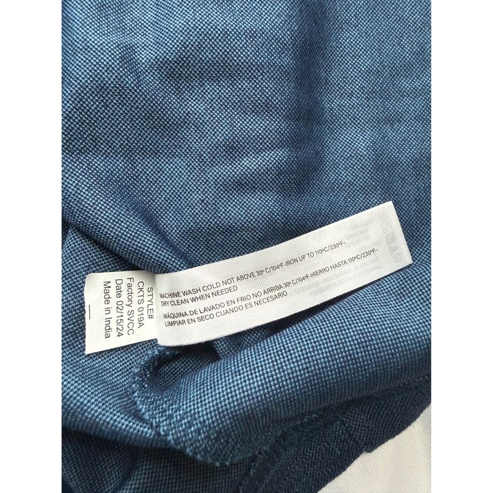 Cactus Man Ricky Singh Blue Textured Knit Pocket Tee Shirt Men's Medium - Picture 9 of 10
